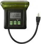 Woods Outdoor Digital Timer 125 V Black