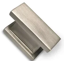 Southern Hills Brushed Nickel Cabinet Knob - Rectangle -Satin Nickel - Pack of 5