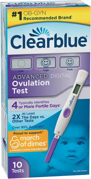 Clearblue Advanced Digital Ovulation Test--Pack of 10 Sticks