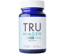 Tru Niagen Patented Nicotinamide Riboside NAD+ 30 Caps