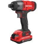 CRAFTSMAN CMCF810C1 V20 20V MAX 1/4-inch Brushless Cordless Impact Driver Kit