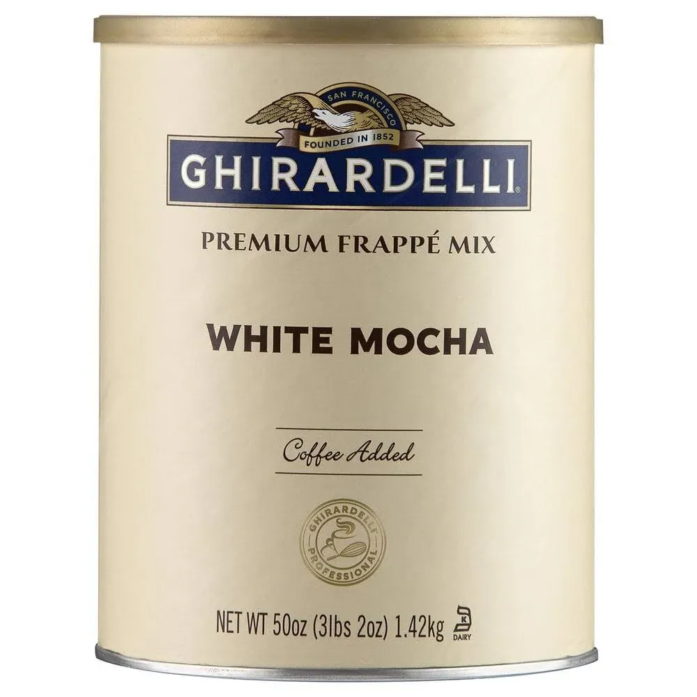 Ghirardelli White Mocha Frappe, 3.12 lb - Case of 6