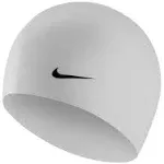 Nike Solid Silicone Swim Cap, White