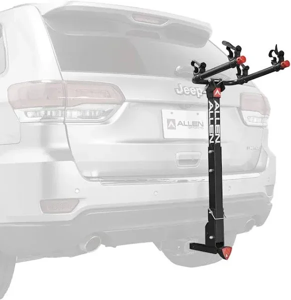 Allen Sports Deluxe Locking Hitch Mounted 2 Bike Vehicle Rack Carrier