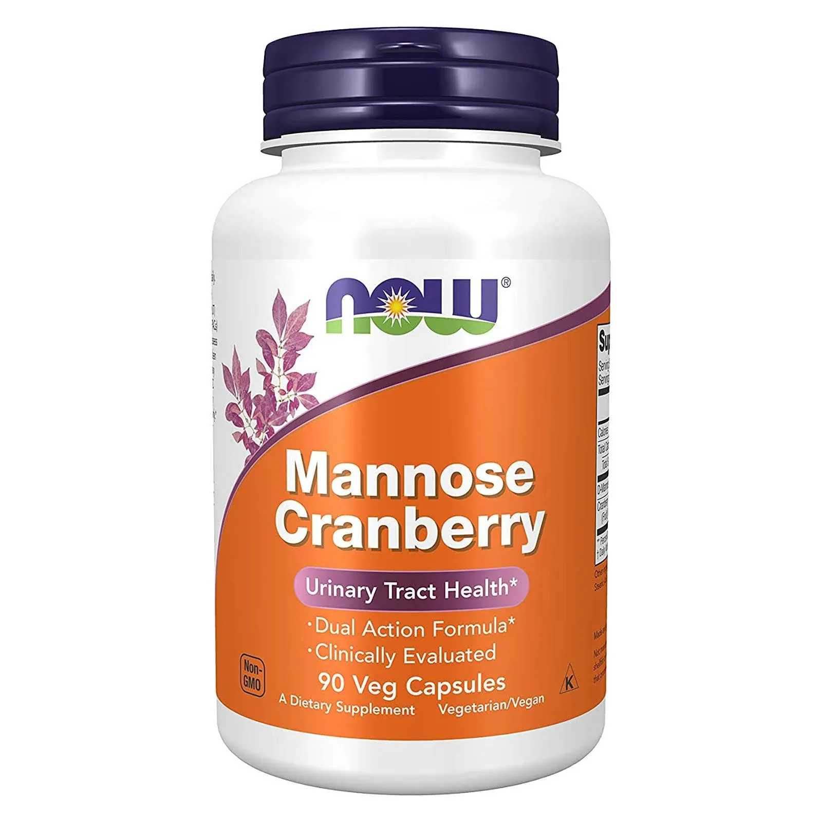 NOW Foods Mannose Cranberry Capsules 90