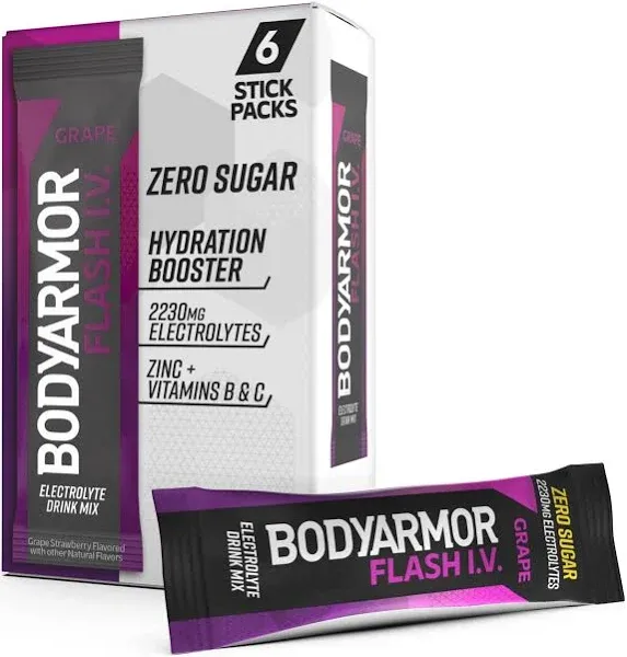 Bodyarmor Flash I.v. Electrolyte Powder Sticks