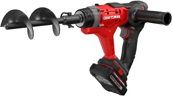 Craftsman - CMCA320C1 - Cordless Bulb Auger V20 With Battery &amp; Charger