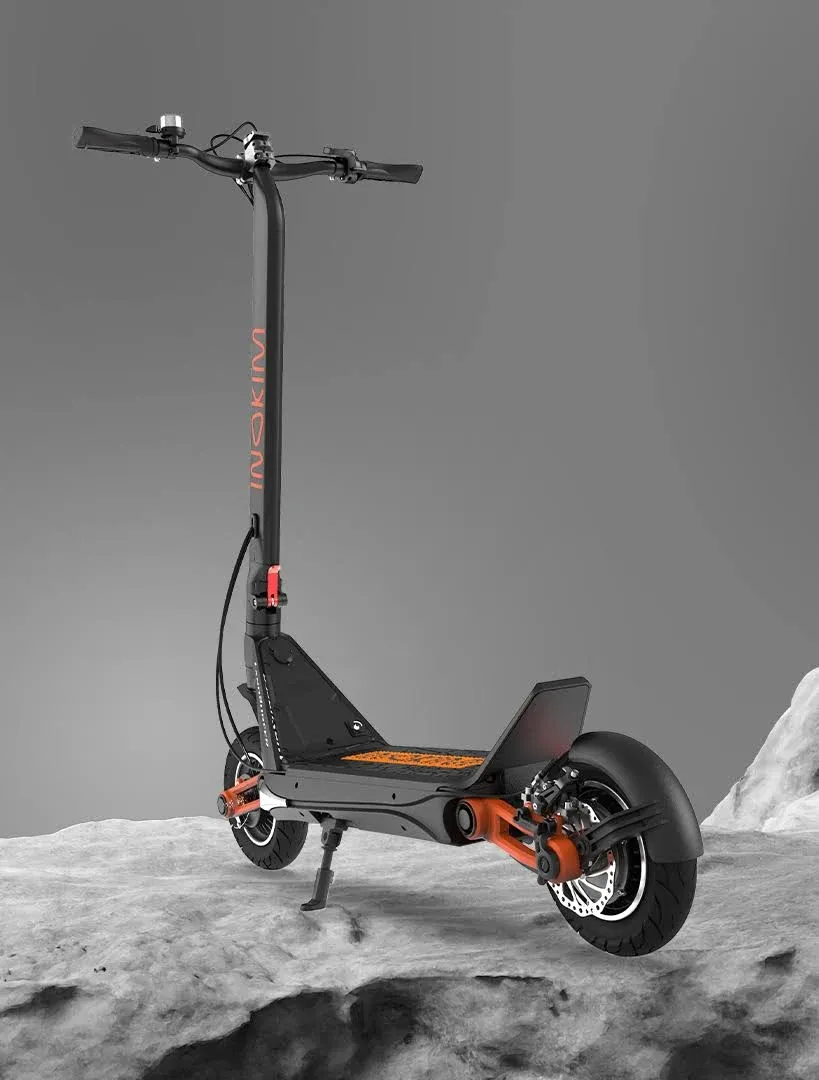 Inokim Ox Super Electric Scooter - Powerful 1000W Brushless Hub Motor 60-Mile Range Adjustable Suspension 27.9 MPH Top Speed 10" Pneumatic Tires