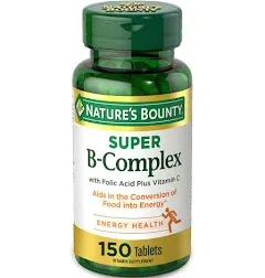 Nature's Bounty Vitamin B-Complex, Super, Coated Tablets - 150 tablets