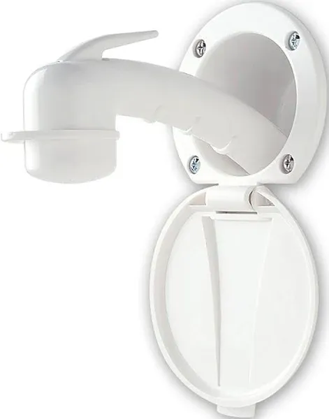 Universal Collection All Plastic Recessed Shower, White