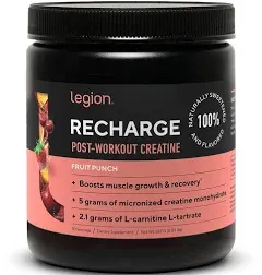 LEGION Recharge Post Workout Drink - Micronized Creatine Monohydrate Natural ...