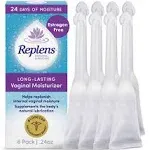 Replens Moisturizer Vaginal Moisturizer, Long-Lasting, Pre-Filled Disposable Applicators - 8 pack, 0.24 oz applicators