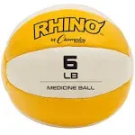 Champion Sports 6 lb Rhino Leather Medicine Ball