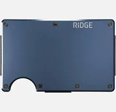 Ridge Men's Minimalist Metal RFID Blocking Wallet with Card Holder