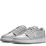 Air Jordan Big Kids' 1 Low OG Metallic Silver (GS) 4.5