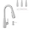 Haelyn 1-Handle Pull-Down Sprayer Kitchen Faucet ColorCue Temperature Indicator in Spot Resist Stainless Steel