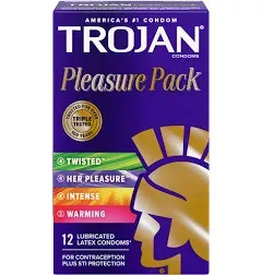 Trojan Condom Pleasure Pack Lubricated, 36 Count