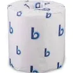 Boardwalk B6180 4.5 in. x 3 in. 2-Ply Septic Safe Toilet Tissue - White (96 Rolls/Carton, 500 Sheets/Roll)