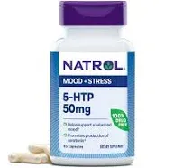 Natrol 5-HTP, Mood & Stress, Extra Strength, 100 mg, Capsules - 30 capsules