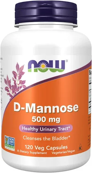 D-Mannose, 1,500 mg, 60 Veg Capsules (500 mg per Capsule)