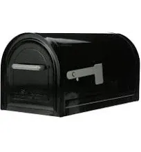 Architectural Post Mount Mailboxes 11&#034;Hx10.8&#034;Wx22<wbr/>.3&#034;D Galvanized Steel In Black