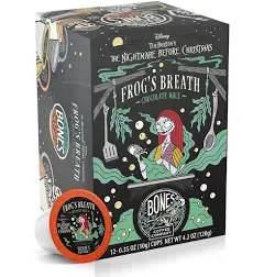 Bones Coffee Company Frog's Breath Chocolate Mole Flavored Coffee Pods