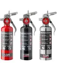 Porsche H3R MaxOut Dry Chemical Fire Extinguisher, 1 lb Black MX100B