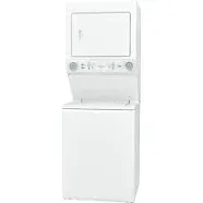 Frigidaire® 3.9 Cu. Ft. Washer, 5.6 Cu. Ft. White Gas Stack Laundry | LH Brubaker Appliances and Water Treatment