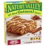 Nature Valley Soft-Baked Oatmeal Squares Cinnamon Brown Sugar 12 ct