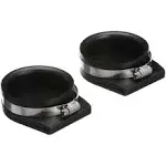 Seachoice Exhaust Guard Covers, Fits 4 in. OD Pipe, Black Rubber with Stainless Steel Hose Clamp