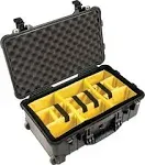 Pelican 1510 Carry On Case with Padded Dividers - Black