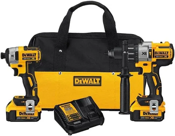 Dewalt 20V MAX Cordless Brushless XR Hammerdrill Impact Driver Combo Kit DCK299