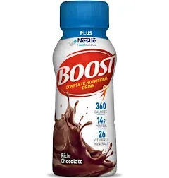 Nestle Boost Plus Prebio 1 Vanilla Delight Nutritional Drink, 8 Fluid Ounce -- 24 per case.