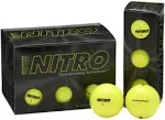 Nitro NMD12YBXC Maximum Distance Golf Ball, 12-Pack, Yellow