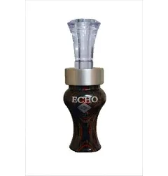 Echo Championship Duck Call Arkansas Style Timber Double Reed Blue Diamondwood