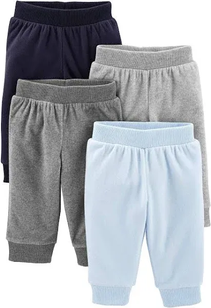 Girls&#x27; 4-Pack Neutral Fleece Pants