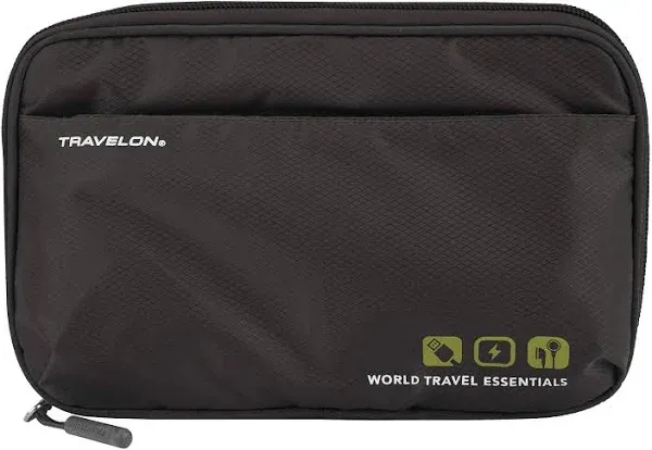 World Travel Essentials Tech Organizer Peacock Teal