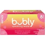 Bubly Sparkling Water, Strawberry Sunset - 12 fl oz