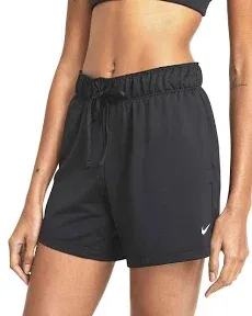 NIKE Women&#039;s Dri-FIT Running SHORTS 5” Mid Rise Training Black DA0319 Size XL