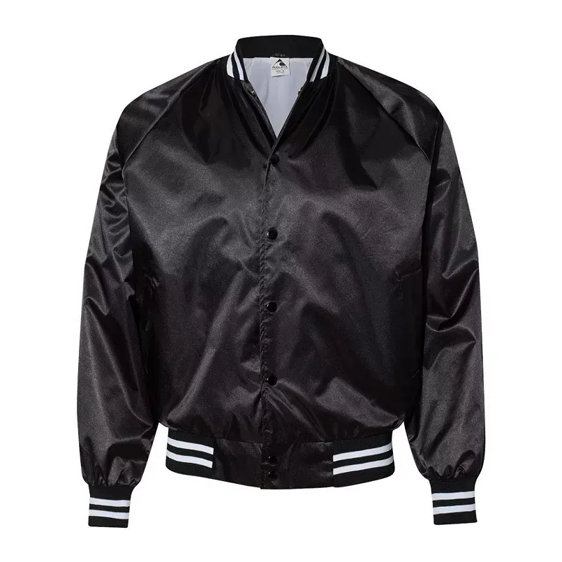 Augusta Sportswear Satin Baseball Jacket Ed Trim