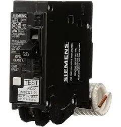 NIB. Siemens Ground Fault Circuit Interrupter 1P, 20A, Cat# QF120 ... GG-65