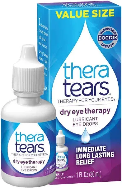 Eye Drops for Dry Eyes, Dry Eye Therapy Lubricant Eyedrops, Provides Long Las...