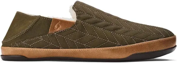 OLUKAI Hanohano Men&#039;s Slipper, Weather Resistant Waxed Canvas, Rubber Grip... 