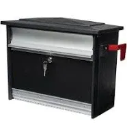 Gibraltar Mailboxes MSK00BAM Mailsafe Wall Mount Mailbox, Aluminum