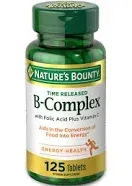 Nature's Bounty B Complex with Folic Acid Plus Vitamin C