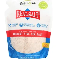 REDMOND Real Sea Salt - Natural Unrefined Organic Gluten Free Fine, 4.75 Ounce Shaker (1 Pack)