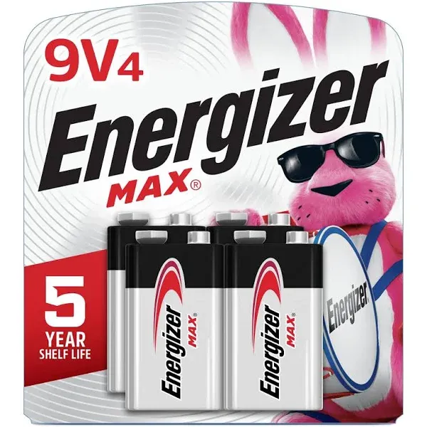 Energizer Max Premium 9V Alkaline Batteries (2 Count)