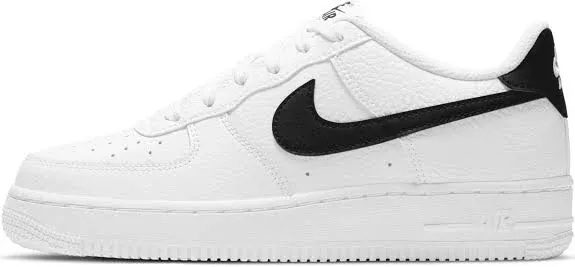 Nike Air Force 1 Big Kids' Shoes (CT3839-109, White/Dark Obsidian/Fierce Pink) Size 7