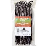 50 Madagascar Organic Vanilla Beans Grade B. Certified USDA Organic. 5 inch-7 inch by Fitnclean Vanilla for Extract, Cooking and Baking. Whole Non-GMO