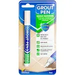 Grout Pen Ivory Tile Paint Marker: Waterproof Grout Paint, Tile Grout Colorant and Sealer Pen Narrow 5mm Tip